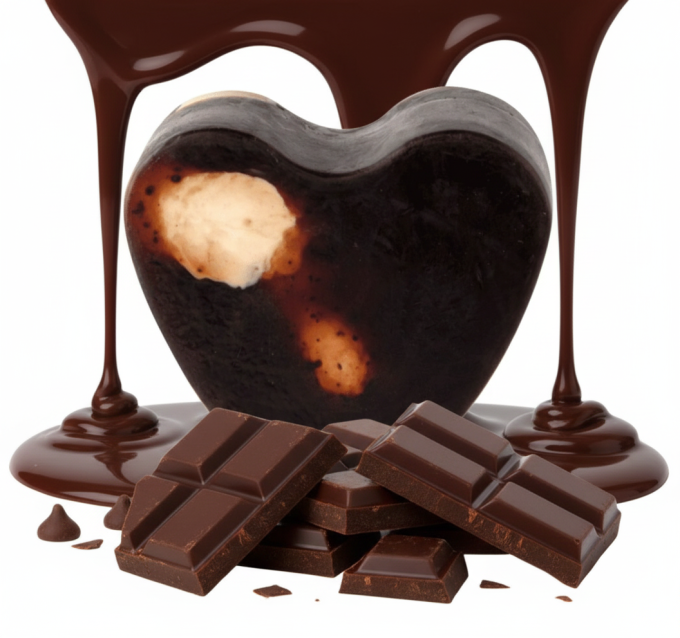 Savon à la glycérine en forme de cœur 85g - Divers parfums