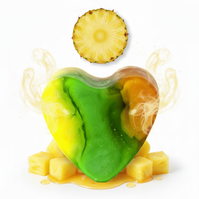 Savon à la glycérine en forme de cœur 85g - Divers parfums