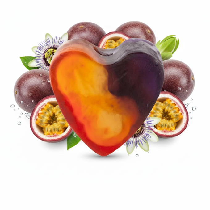 Savon à la glycérine en forme de cœur 85g - Divers parfums