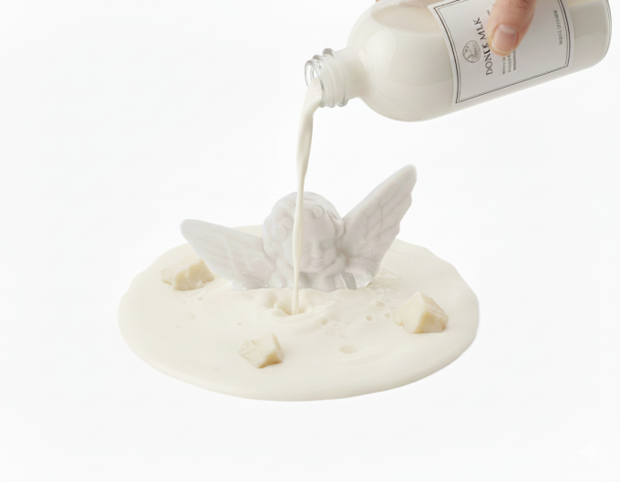 Savon glycérine Ange blanc - Lait d'ânesse