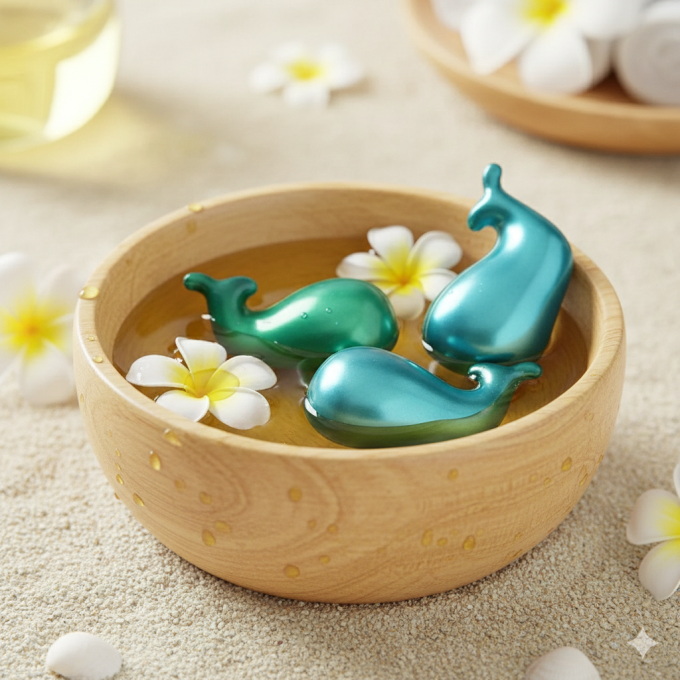 Perle de bain formes originales