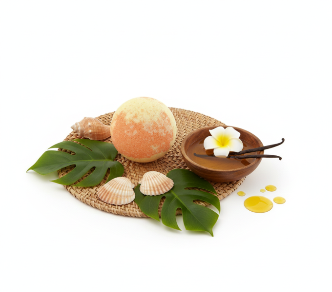 Boule de bain 45g bicolore divers parfums