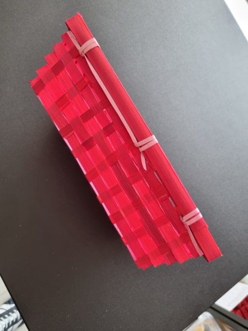 Panier en bambou rectangulaire