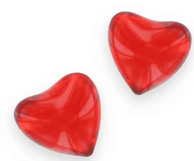 Perle de bain cœur parfum fraise