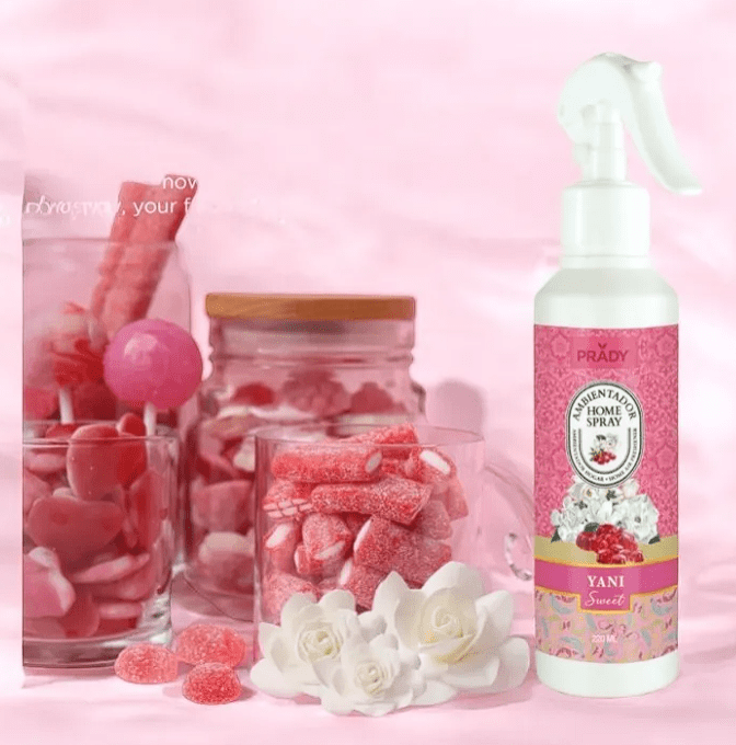 SPRAY D'AMBIANCE MAISON,TISSU ET VOITURE YANI YARA SWEET