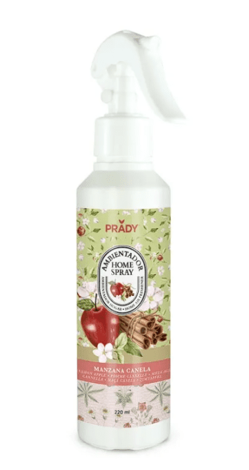 SPRAY D'AMBIANCE MAISON TISSU ET VOITURE POMME CANNELLE PRADY 220ML