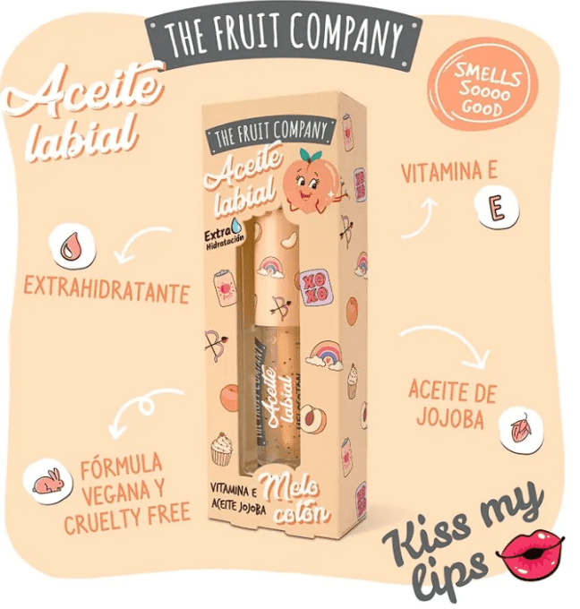 HUILE POUR LES LEVRES A LA PECHE THE FRUIT COMPAGNY