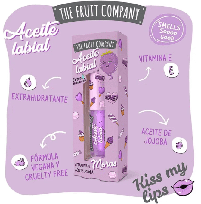 HUILE POUR LES LEVRES A LA MURE THE FRUIT COMPAGNY