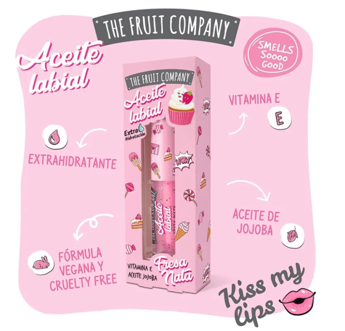 HUILE POUR LES LEVRES FRAISE CHANTILLY THE FRUIT COMPAGNY