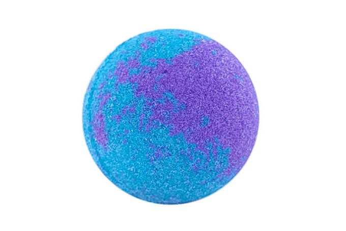 Boule de bain 45g bicolore parfum Cassis