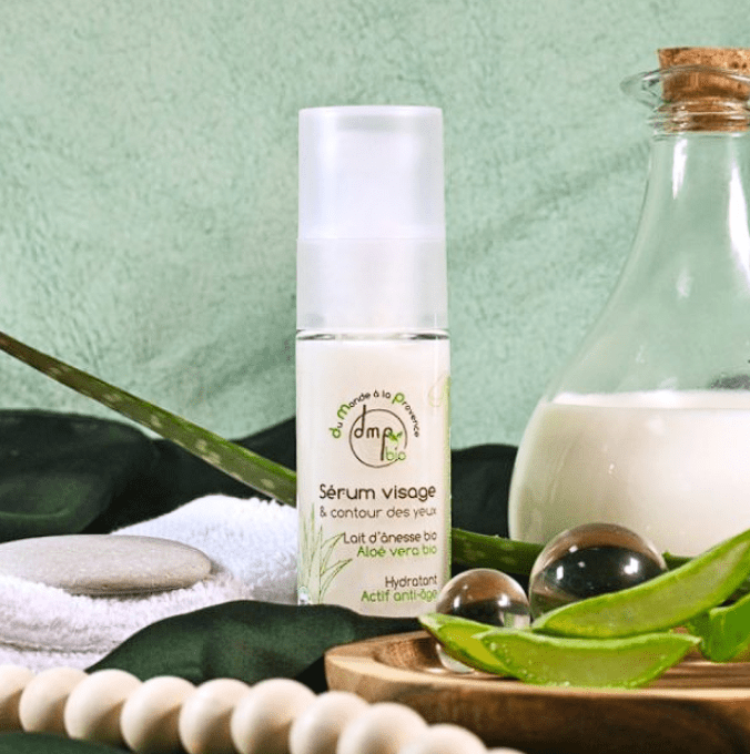Sérum visage et contour des yeux au Lait d’Ânesse BIO et Aloé Vera BIO – 30ml