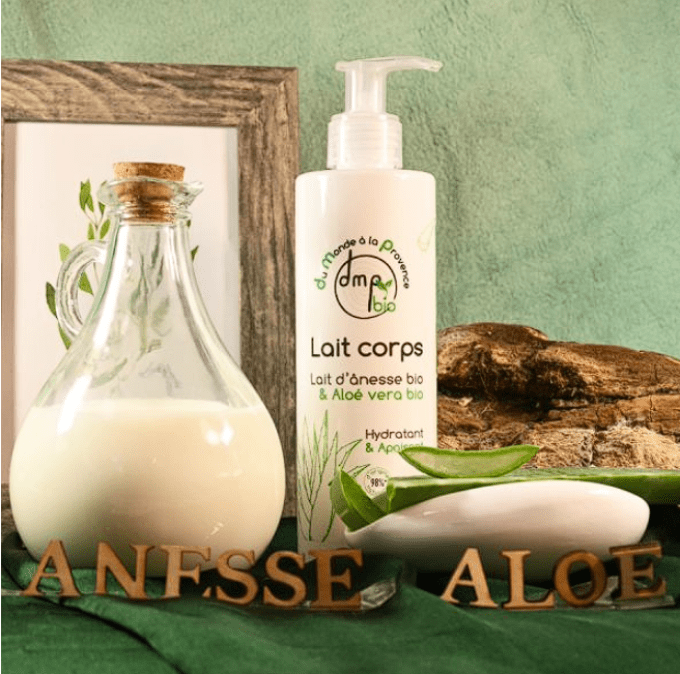 Lait corps au Lait d’Ânesse BIO et Aloé Vera BIO – 250ml