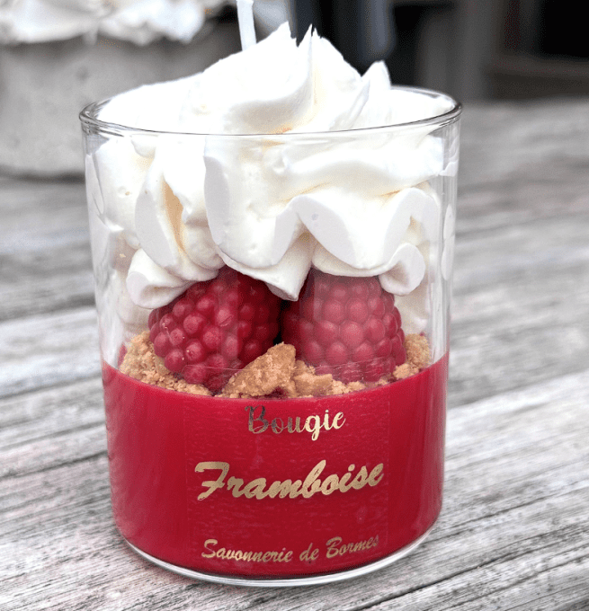 Bougie chantilly FRAMBOISE 180 g